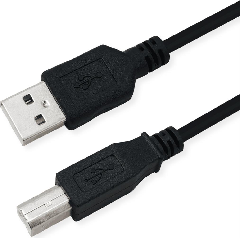 ROLINE RM USB2.0 Kabel, A-B, ST/ST,1,8m (11.45.8818)