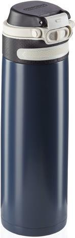 Leifheit 03275 Reisebecher 600 ml Schwarz - Blau Edelstahl (3275)