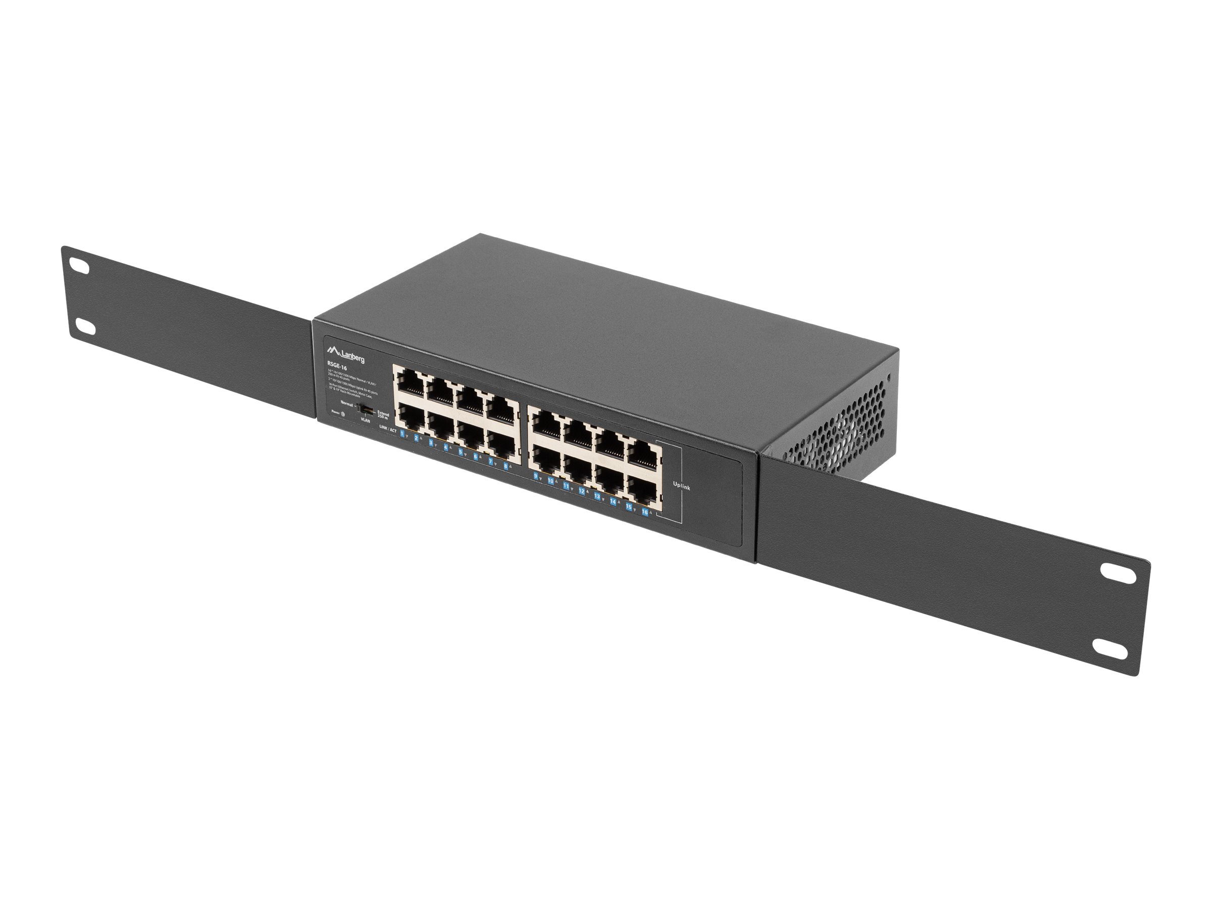Lanberg RSGE-16 16-Port Gigabit Ethernet Switch Schwarz