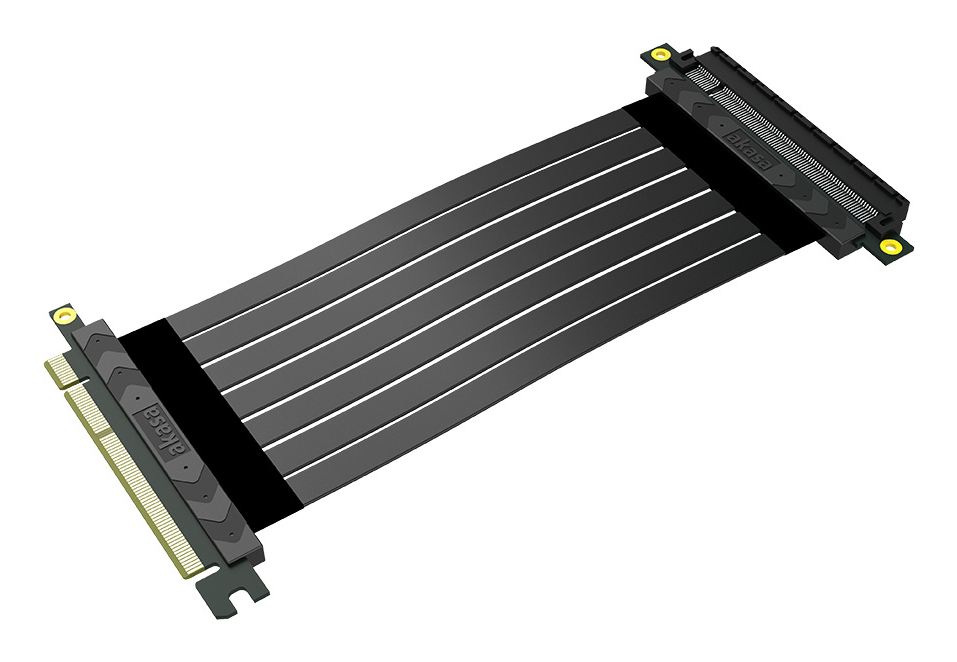 Akasa RISER BLACK X2 Mark IV PCIe 4.0 x16 Riser-Kabel 20 cm Schwarz