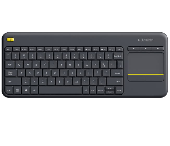 Logitech Wireless Touch Keyboard K400 Plus QWERTZ Deutsch Schwarz