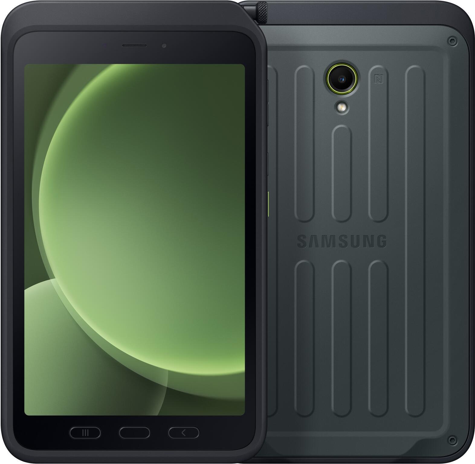 Samsung Galaxy Tab Active5 Enterprise Edition 5G LTE-TDD & LTE-FDD 128 GB 20,3 cm (8") Samsung Exynos 6 GB Wi-Fi 6 (802.11ax) Android 14 Grün (SM-X306BZGAEEB)