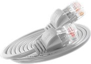SLIM UL6 015 WS - Cat.6 SLIM-Light-Kabel, U/UTP, 0,15 m, weiß (PKW-LIGHT-K6 0.15 WS)