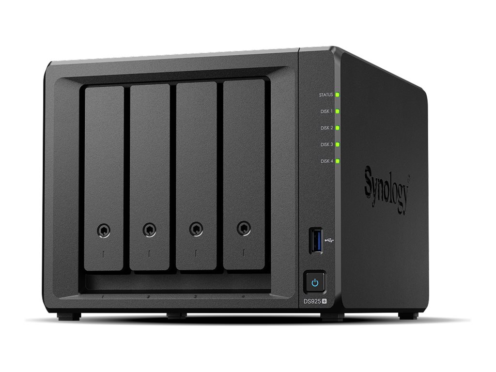 Synology DiskStation DS925+ NAS-Server 4 GB RAM Schwarz