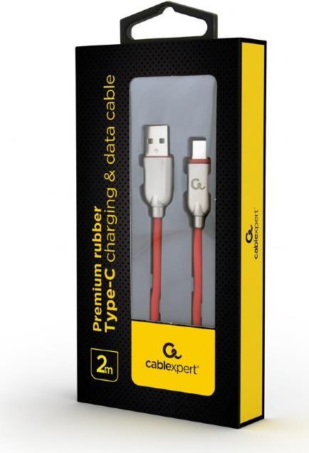 Cablexpert CC-USB2R-AMCM-2M-R USB Kabel USB 2.0 USB A USB C Rot (CC-USB2R-AMCM-2M-R)