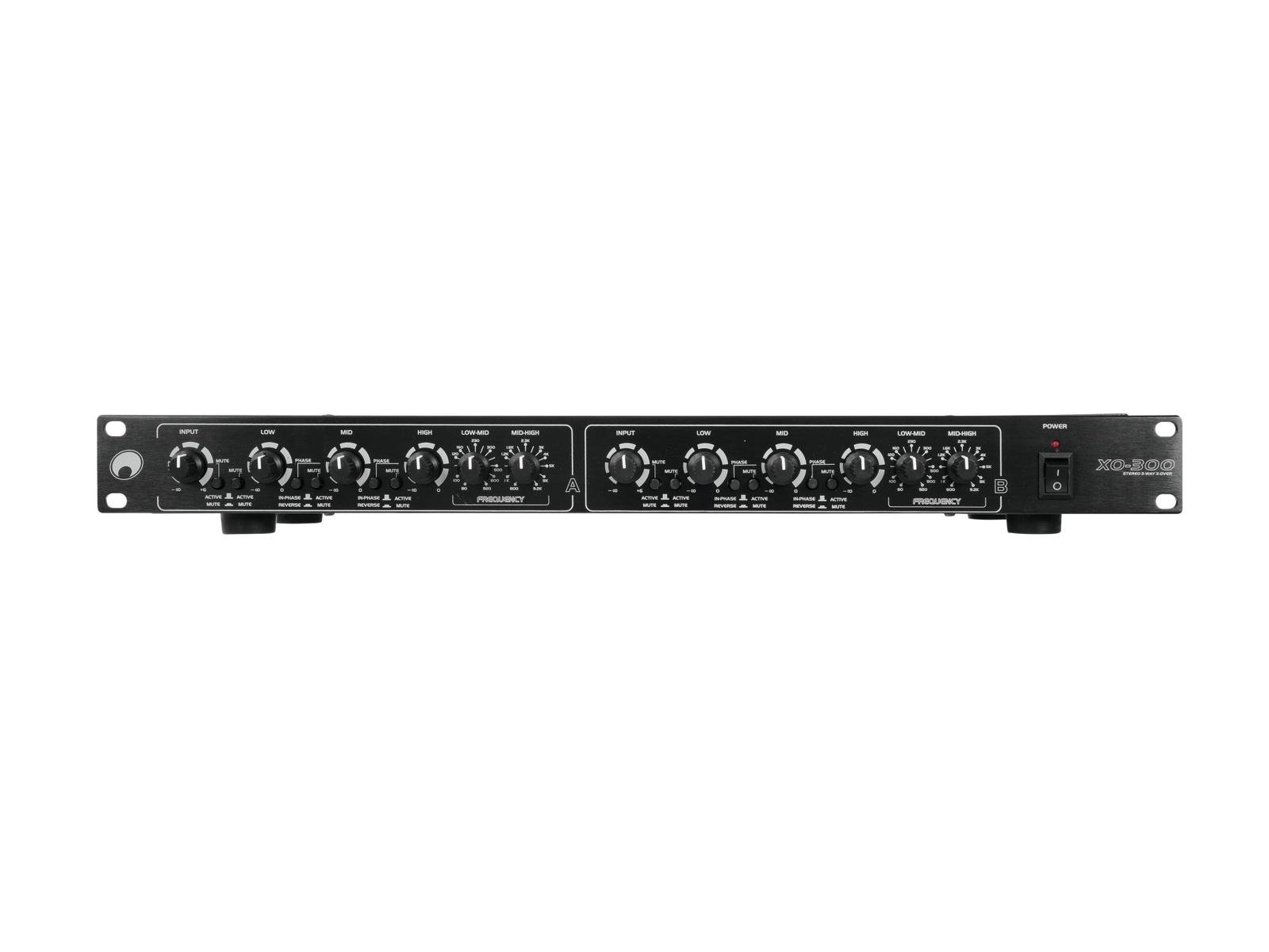 Omnitronic XO-300 Aktiver Crossover Schwarz