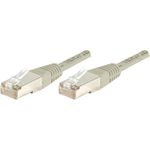 Patchkabel S/FTP (PIMF), CAT.6A EIA/TIA, Class EA, grau, 0,5 m Patchkabel mit besonders schmalem Knickschutz (857700)