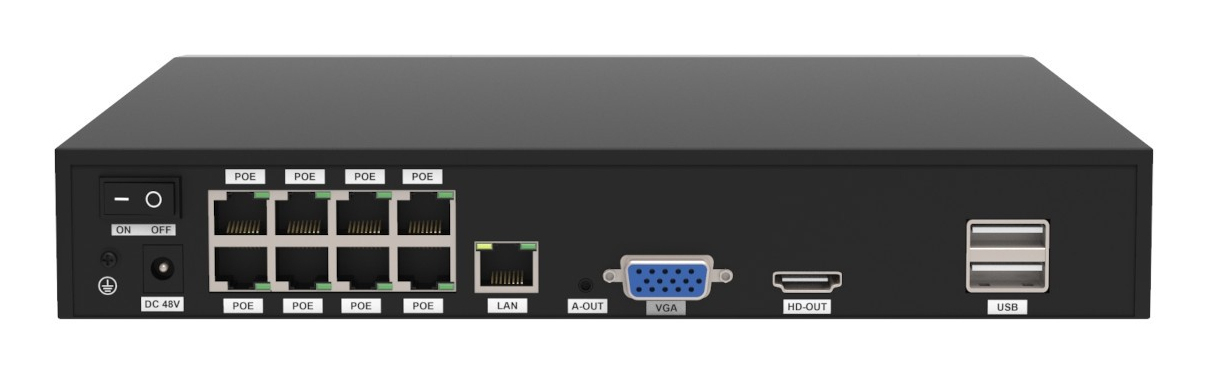 Foscam FN9108E-T4-2T Videoüberwachungskit 8 Kanäle Schwarz