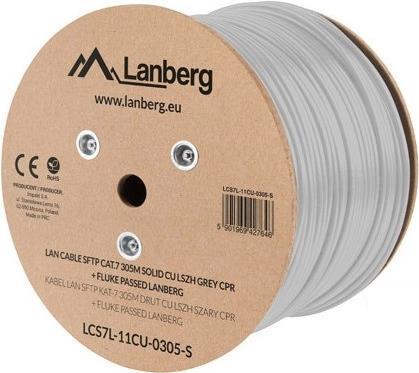 Lanberg LCS7L-11CU-0305-S Netzwerkkabel Weiß 305 mCat.7 Rohkabel S/FTP (S-STP) (LCS7L-11CU-0305-S)