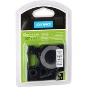 Dymo D1-Hochleistungsetikett für Etikettendrucker, 12 mm x 3,5 m, schwarz auf...