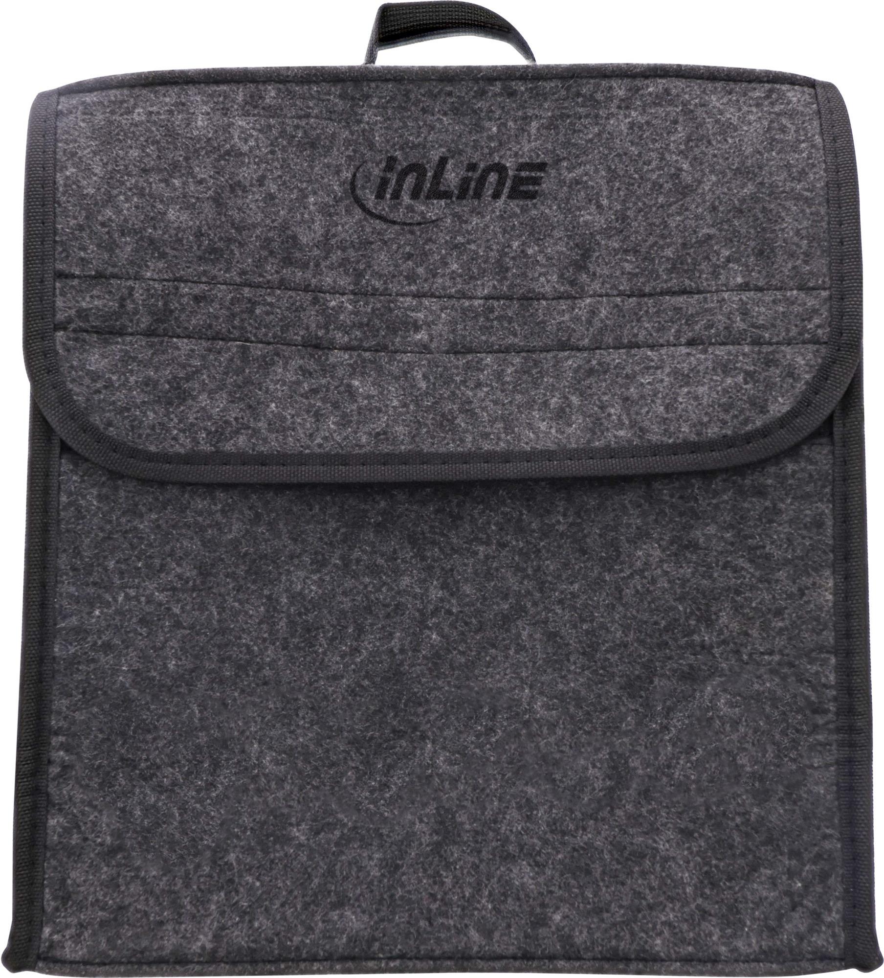 InLine® Aufbewahrungstasche für EV Autoladekabel, bis 7,5m, grau (16299I)