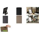 Sigel KB101 Speisekarten-Klemmbrett DIN A5 Schwarz (B x H) 16.5 cm x 23.5 cm (KB101)