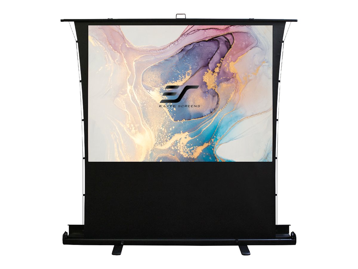 Elite Screens ezCinema Tab-Tension Series FT80XWH 80" Projektionsschirm mit Bodenständer Schwarz