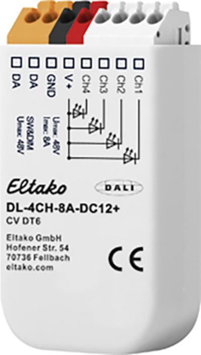 Eltako DL-4CH-8A-DC12+ Dimmer Extern Weiß (33000019)