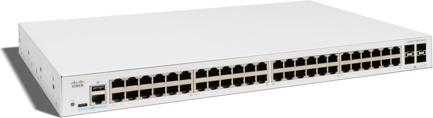 Cisco Catalyst 1300X-48T-4X 48-Port Gigabit Managed Switch 4x 10G SFP28