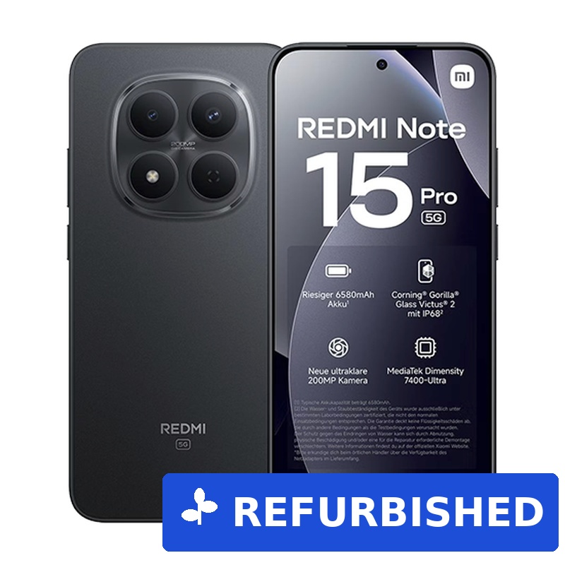 Xiaomi Redmi Note 15 Pro 5G Smartphone 8GB RAM 512GB Dual-SIM Schwarz (B-Ware)