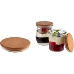 APS Deckel für Weck-Gläser, Buchenholz, 12er Set mit Gummidichtung, nicht spülmaschinengeeignet, - 1 Stück (82363)