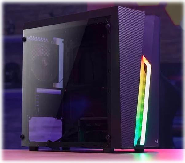 Aerocool Bolt Mini Mini-Tower Micro-ATX Gaming-Gehäuse Schwarz