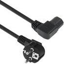 ACT Powercord mains connector Schuko CEE 7/7 male (angled) - C15 (angled left) IEC 60320 black 2 m (AK5348)