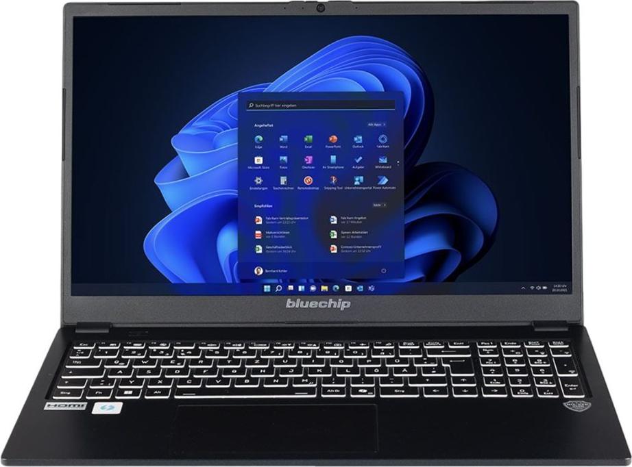 bluechip TRAVELline L15W18 Intel® Core™ 5 Prozessor 120U / bis zu 5.00 GHz, Windows 11 Pro, 15,6\" non-glare IPS Panel, 1.920 x 1.080, 16 GB DDR4, 500 GB NVMe SSD, Intel® Wi-Fi 7, Bluetooth 5.3, Intel® Grafik, Thunderbolt™ 4 über Type-C Port (881327)