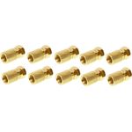 SHVP 85012-10AG - F-Stecker 7.5 vergoldet mit großer Mutter 10 (BS85012-10AG)