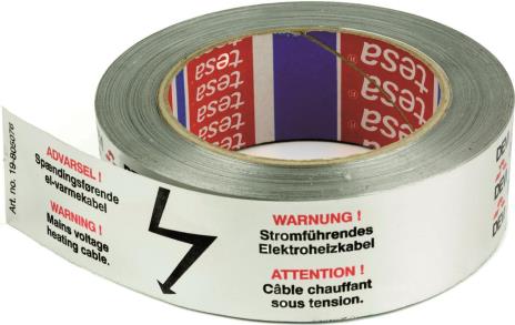 DEVI Alufolie mit Warnaufdruck 19-805076 Länge 50m 19805076 (19-805076)