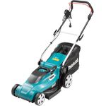 Makita ELM4120. Maximale Rasenfläche: 600 m², Schneideweite: 41 cm, Minimum Schnitthöhe: 2 cm. Energiequelle: AC, Leistung: 1600 W, AC Eingangsspannung: 230 V. Breite: 460 mm, Tiefe: 1470 mm, Höhe: 1230 mm (ELM4120)