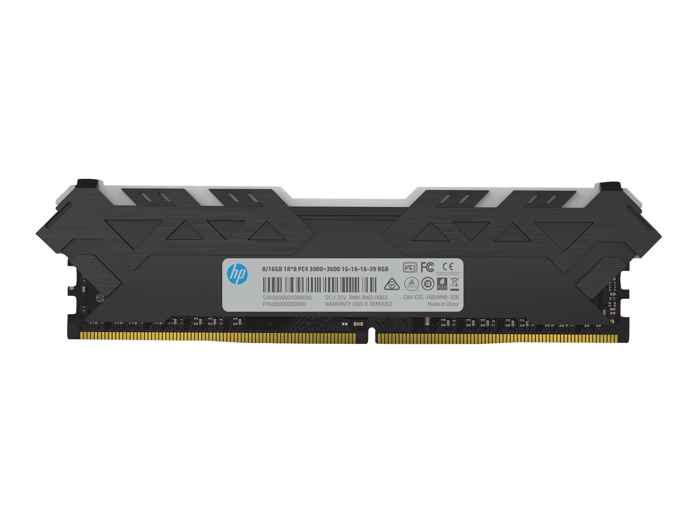 HP V8 7EH82AA 8 GB DDR4 3000 MHz 288-Pin DIMM Speichermodul CL16 Schwarz