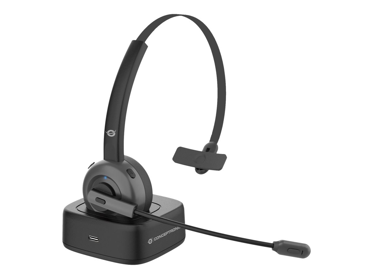 Conceptronic Polona POLONA03BDA On-Ear Bluetooth Headset Schwarz