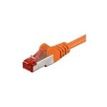 Wentronic Goobay CAT 6 Patchkabel, S/FTP (PiMF), Orange, 5 m - LSZH halogenfrei, Kupfer (93475)