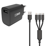 2GO 797257 Ladegerät für Mobilgeräte Schwarz Indoor (797257)