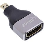 InLine HDMI Adapter A Buchse Micro D Stecker 8K UHD (17991B)