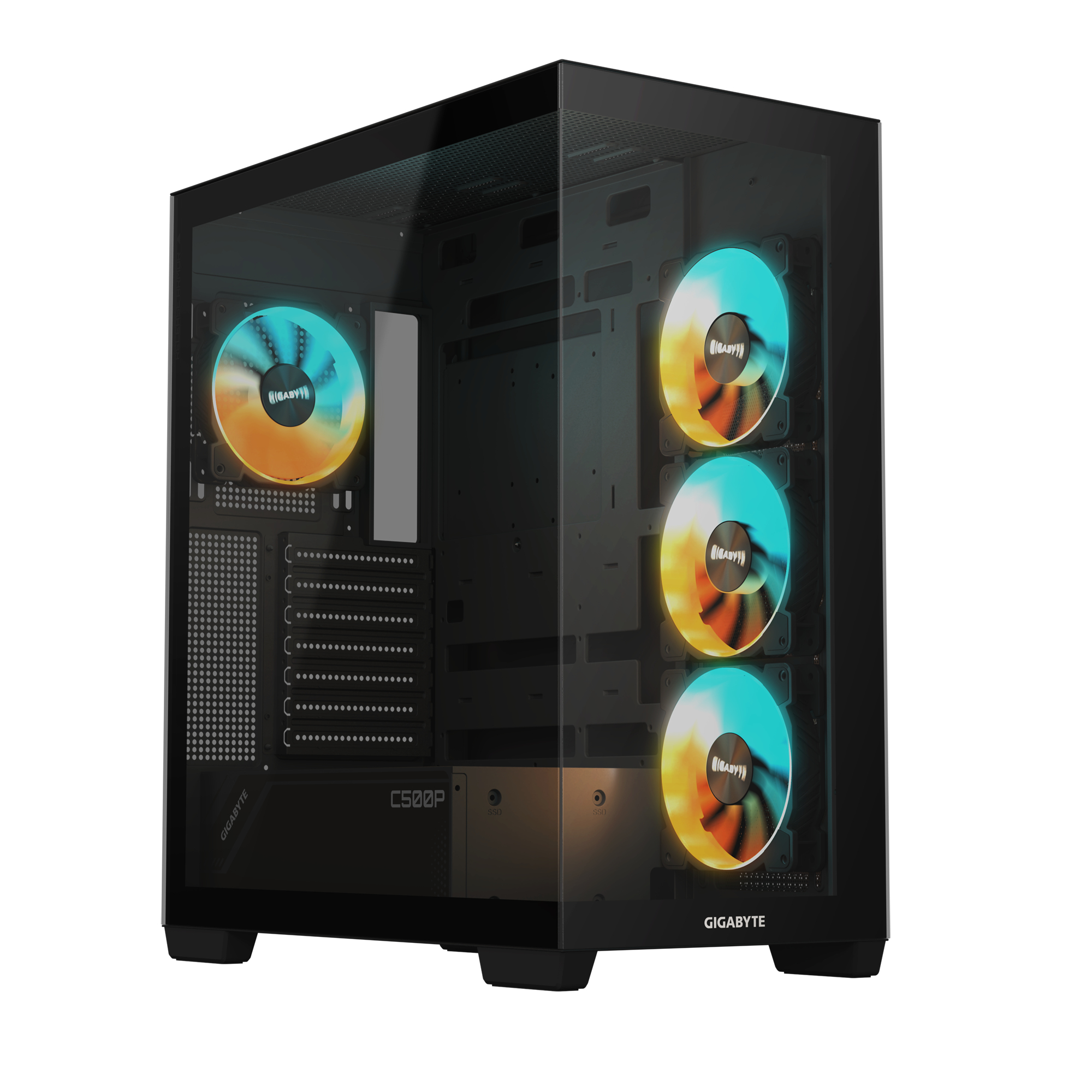 GIGABYTE C500 PANORAMIC STEALTH Mid Tower ATX Schwarz