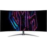 Acer Predator UM.MXXEE.001. Bildschirmdiagonale: 113 cm (44.5 Zoll), Display-Auflösung: 3440 x 1440 Pixel, HD-Typ: 4K Ultra HD, Bildschirmtechnologie: OLED, Reaktionszeit: 0,3 ms, Natives Seitenverhältnis: 21:9, Bildwinkel, horizontal: 178°, Bildwinkel, vertikal: 178°. Produktfarbe: Schwarz [Energieklasse G] (UM.MXXEE.001)