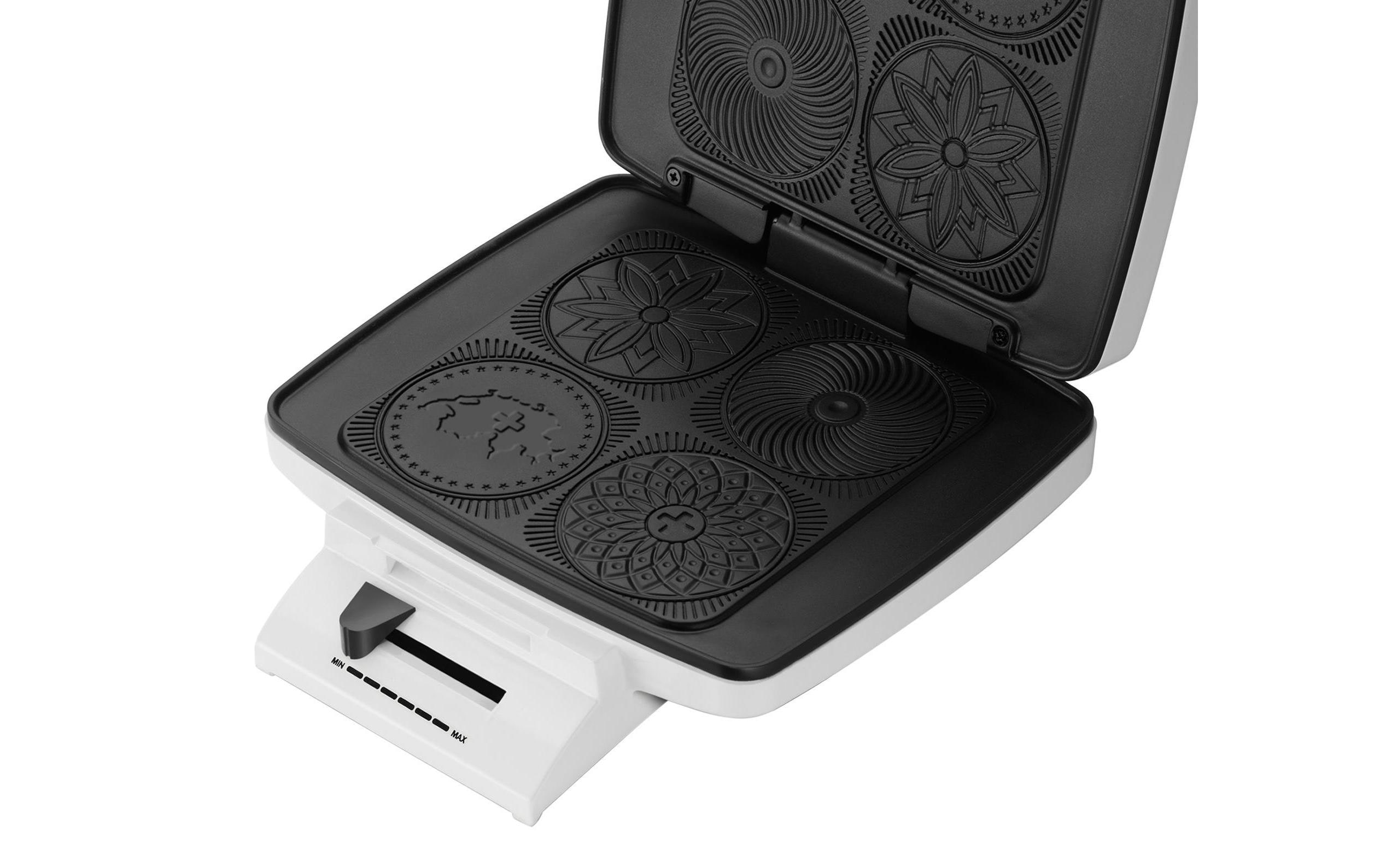 Trisa Bricelet Classique Waffeleisen 1000 W Antihaftbeschichtung Weiß