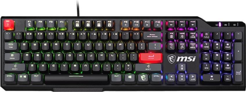 MSI Vigor GK41 Dusk LR US Tastatur Gaming USB QWERTY Englisch Schwarz (VIGOR GK41 DUSK LR US)