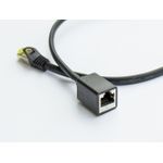 RNS® Patchkabelverlängerung mit Rastnasenschutz, Cat. 6, S/FTP, PiMF, PVC, 250MHz, OFC, CU, schwarz, 10m, Good Connections® (8063VR-100S)