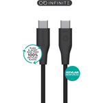 eSTUFF INFINITE (GRS) USB-C to USB-C Recycled Plastic (ES604280)