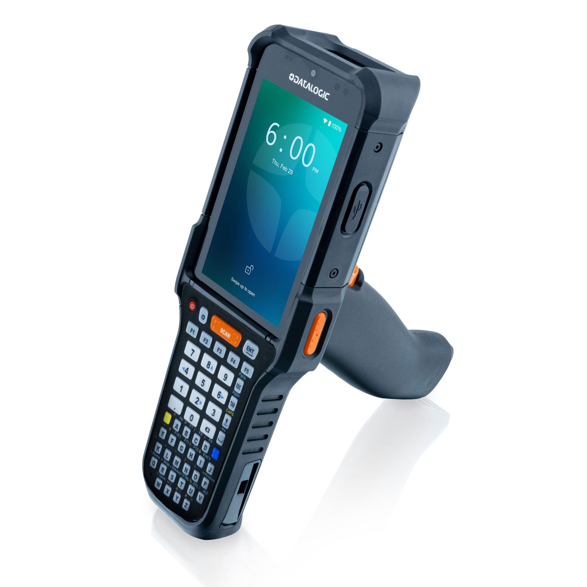 Datalogic Falcon X60 2D XLR 53 Tasten 4,3" 8 GB RAM 128 GB Wi-Fi 6E Pistolengriff Grün