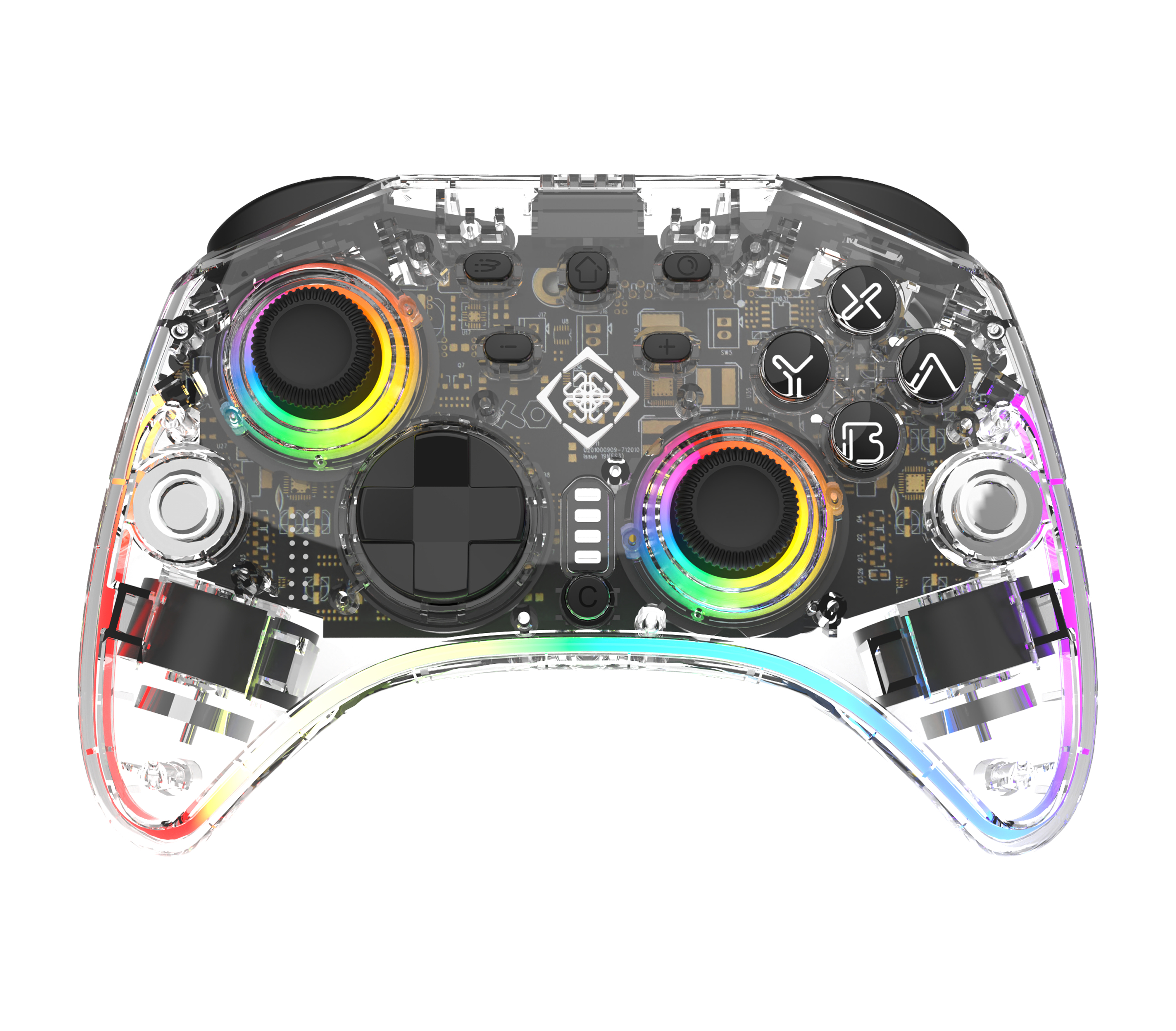 Deltaco Gaming GAM-198-T Wireless Gaming-Controller Bluetooth/USB Transparent