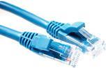 ACT Blue 10 meter U/UTP CAT5E patch cable component level with RJ45 connectors. Cat5e u/utp component bu 10.0m (IK5610)