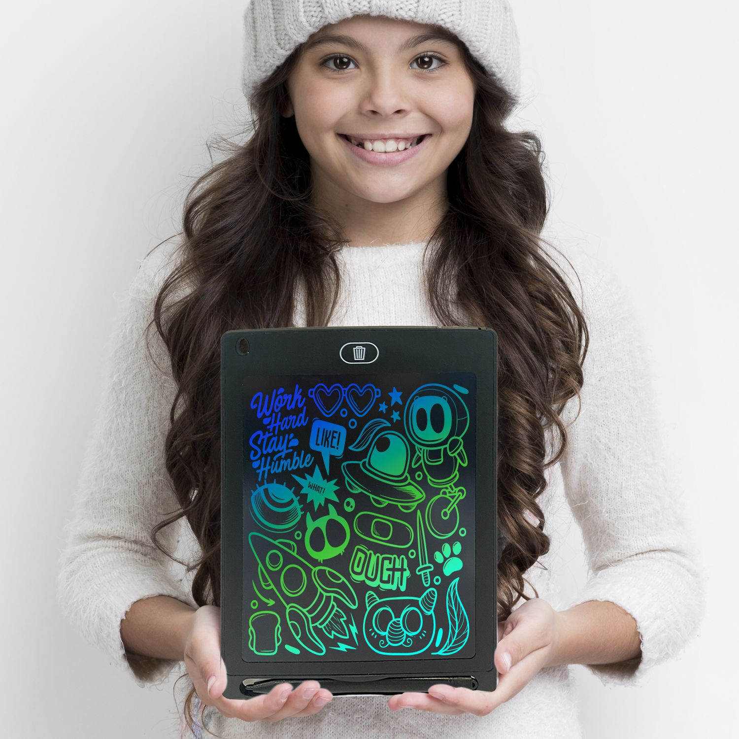 Mad Monkey Multi Colour Tablet Sketch Pad Schwarz