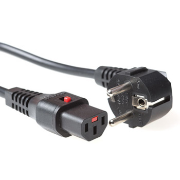 ACT Stromkabel CEE 7/7 Schuko auf IEC 60320 C13 2 m Schwarz
