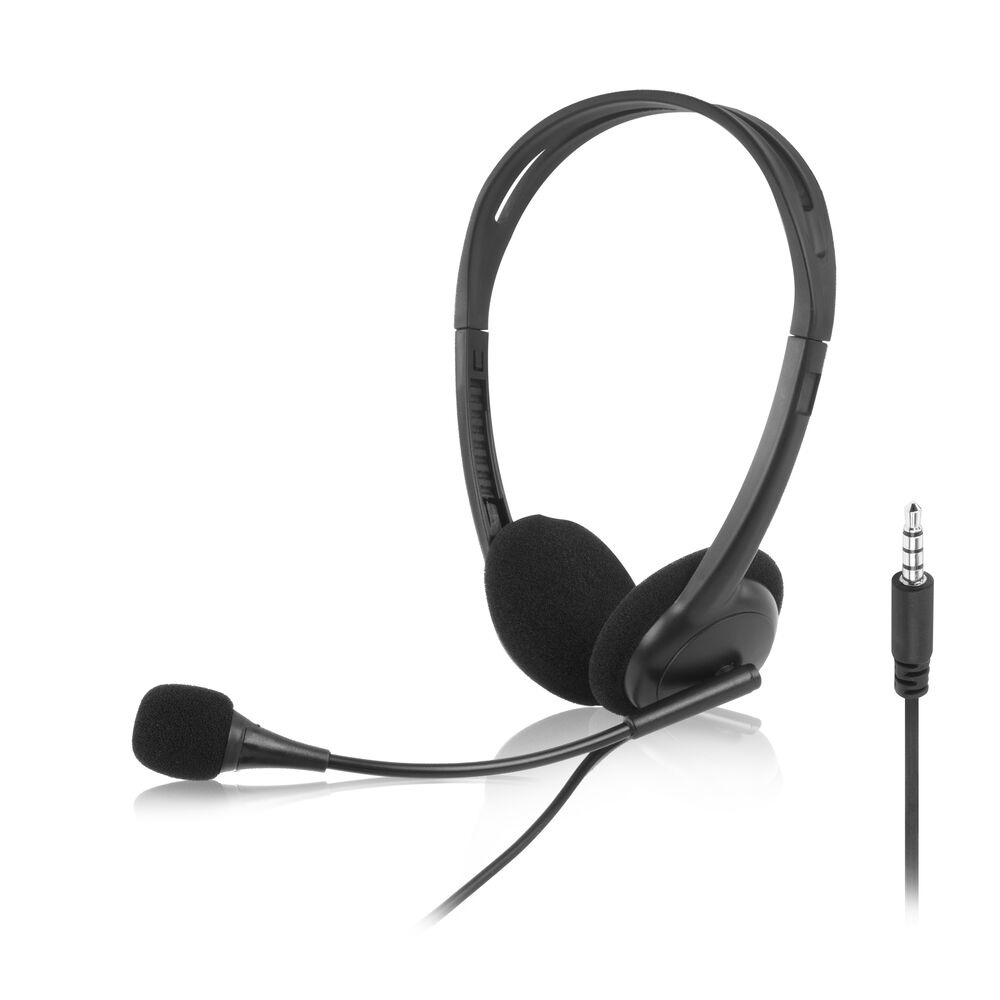 ACT AC9330 On-Ear Headset 3,5 mm Stecker Schwarz