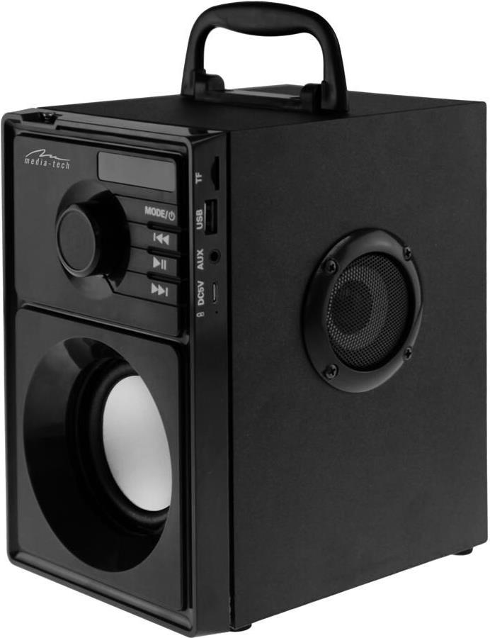 Media-Tech Boombox BT Tragbarer Stereo-Lautsprecher 15 W Bluetooth Schwarz