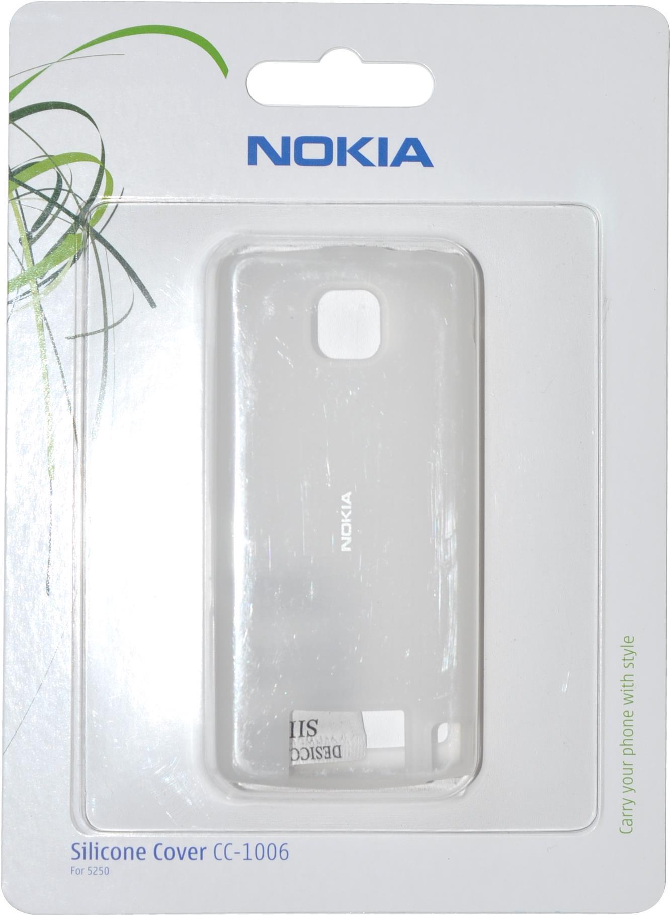 Nokia Silicon Cover CC-1006, Nokia 5250, clear, Blister (CC-1006)
