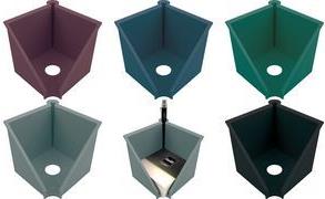 helit Zettelbox "the green cube line", grün aus recyceltem Kunststoff (mindestens 80% Post-Consumer - 1 Stück (H6604052)
