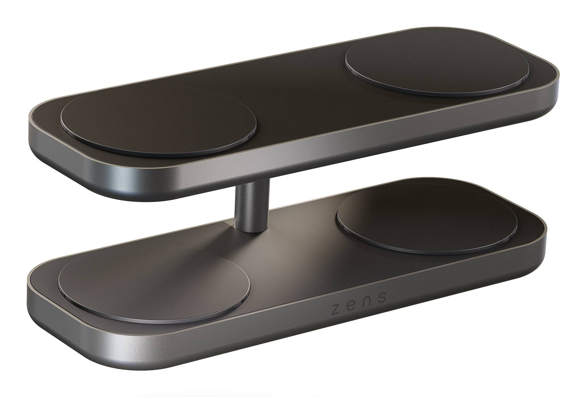 ZENS Aluminium Series Quattro Charger Pro 4 4x 15W Qi2 Schwarz