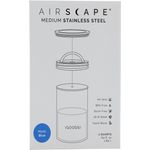 Airscape® Edelstahl-Aromabehälter mittel, blau matt (AS2907)