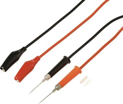 Voltcraft MSL-310 Messleitung Stiftkontakt Krokoklemmen 1 m Rot Schwarz 1 Paar (VC-17182155)
